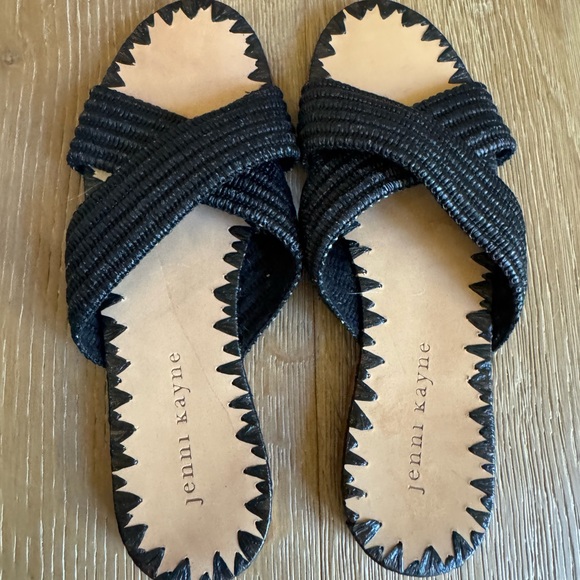 Jenni Kayne Raffia Crossover Sandals Sz 6 worn once price firm! - Picture 6 of 6